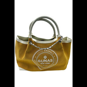 Gunas New York Canvas Double Handle Tote w/ Pouch Ruth Mango